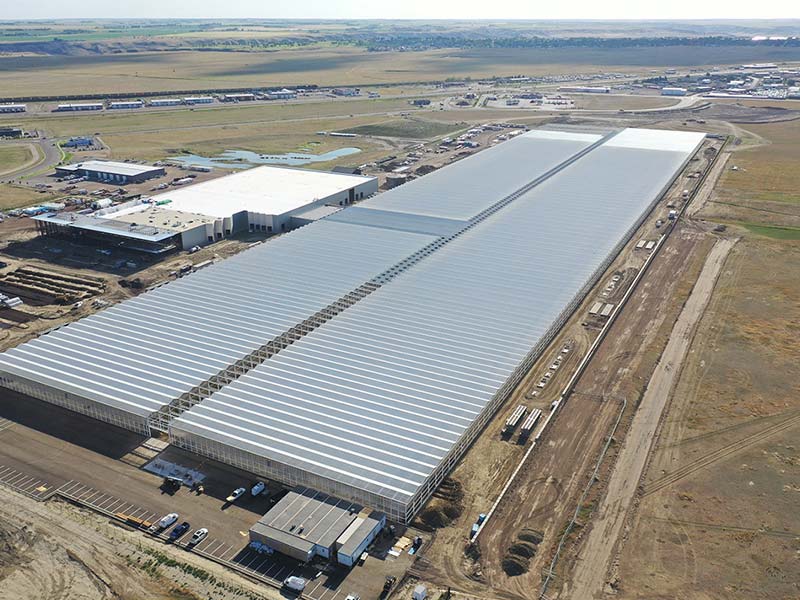 Photo of a controlled environment agriculture facility